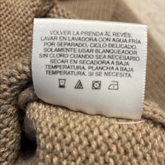 David Taylor Fair Isle zip-up cardigan sweater Brown/Beige pockets Grandpacore L - Picture 9 of 11